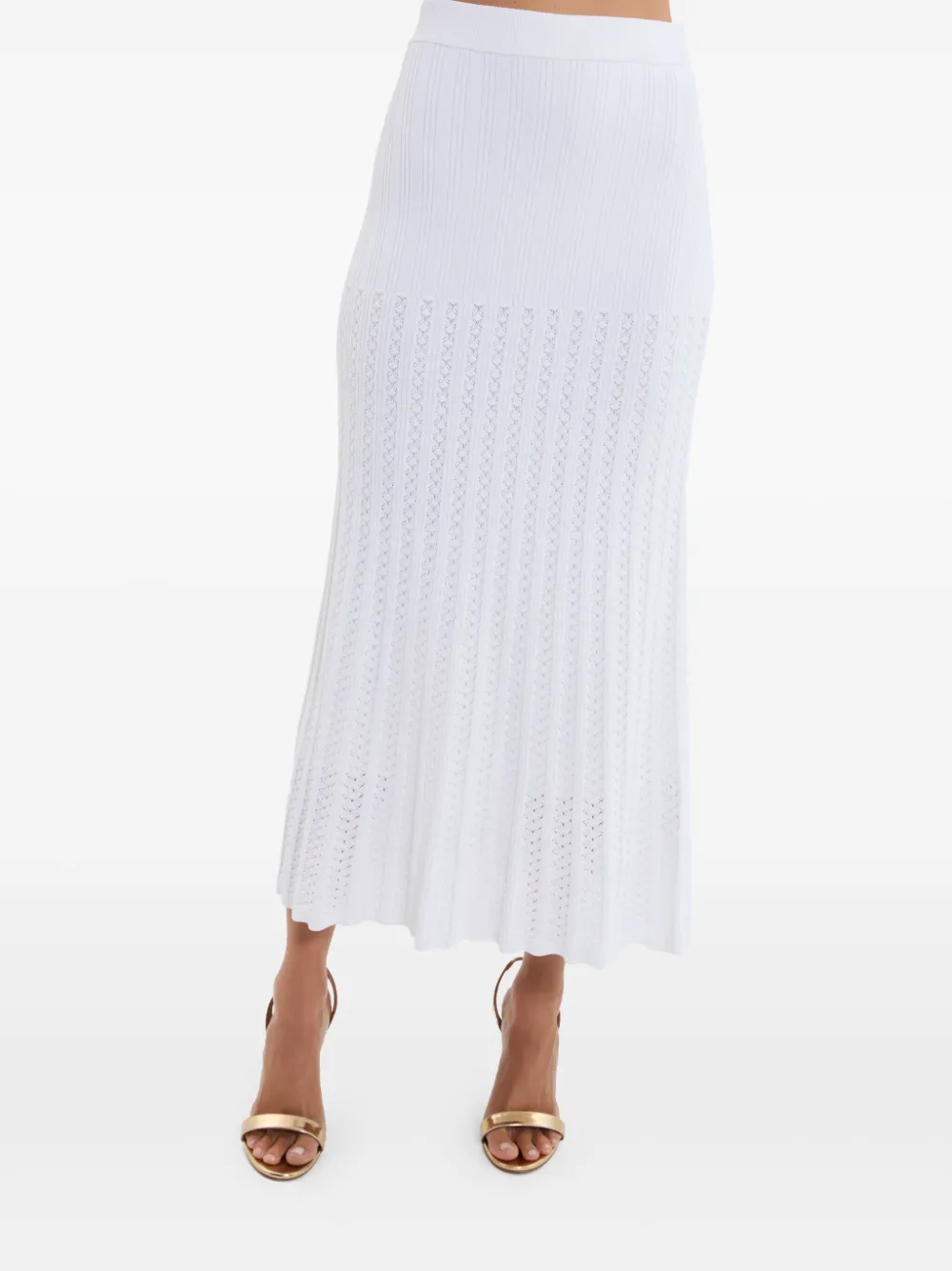 Rebecca Vallance Natalie maxi-rok Wit