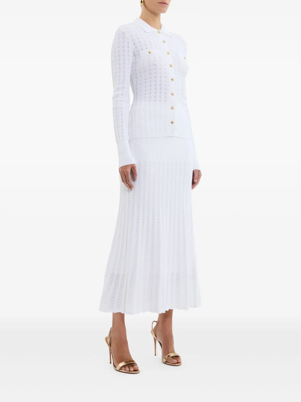 Rebecca Vallance Natalie maxi-rok Wit