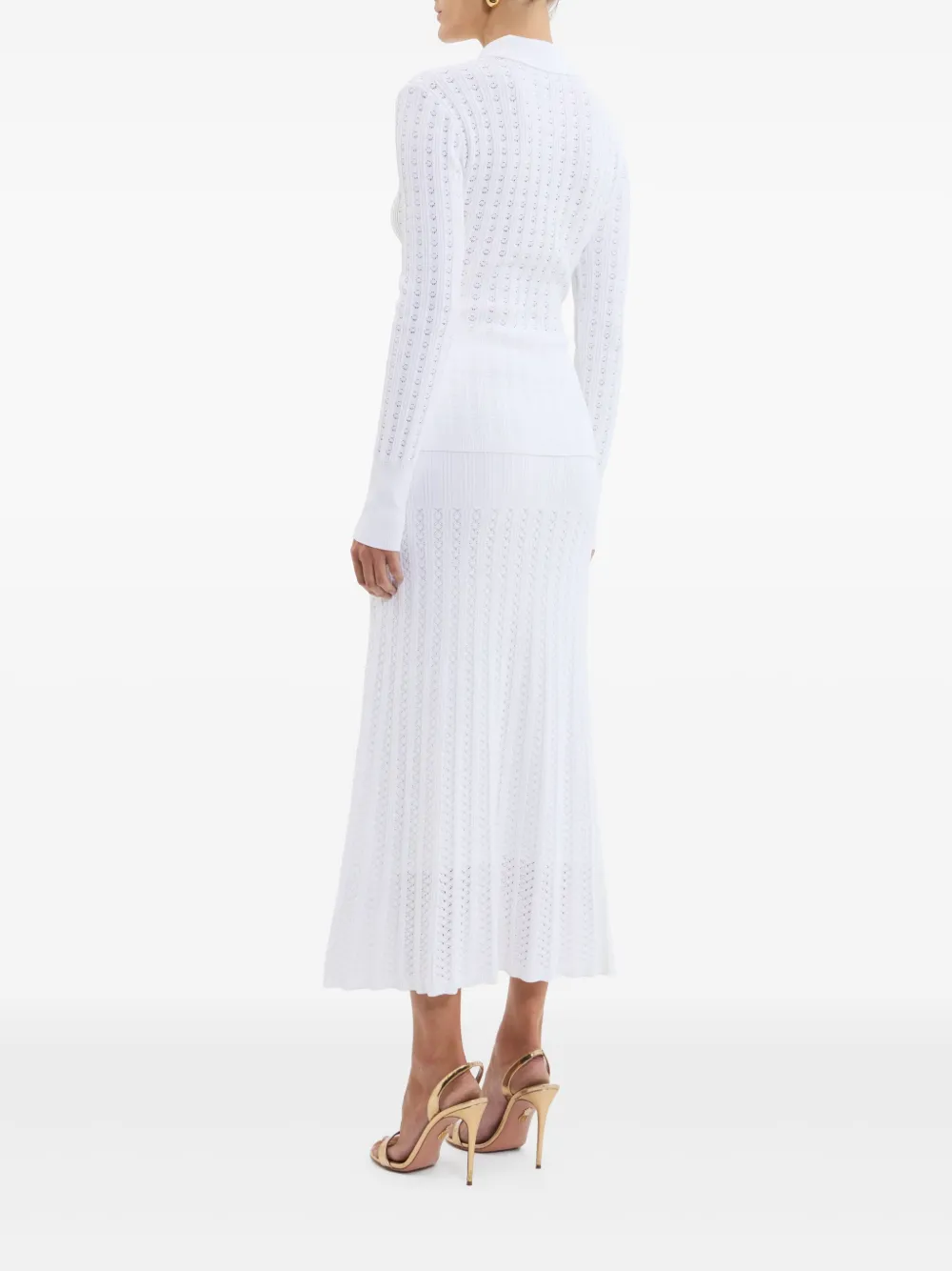 Rebecca Vallance Natalie maxi-rok Wit