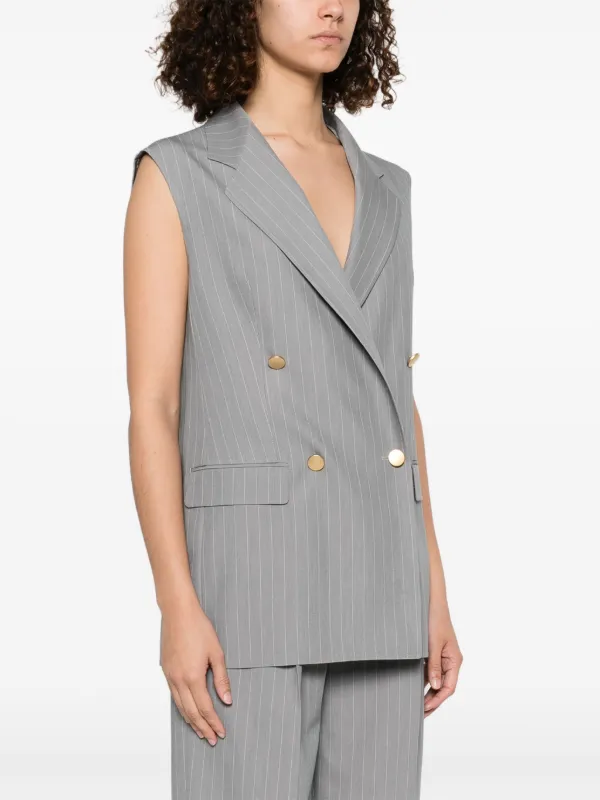 ベスト・ジレ TAGLIATORE SS25 'Bernice' vest (JBERNICE190043 A1178) Tagliatore J-Bernice Vest | Grey | FARFETCH