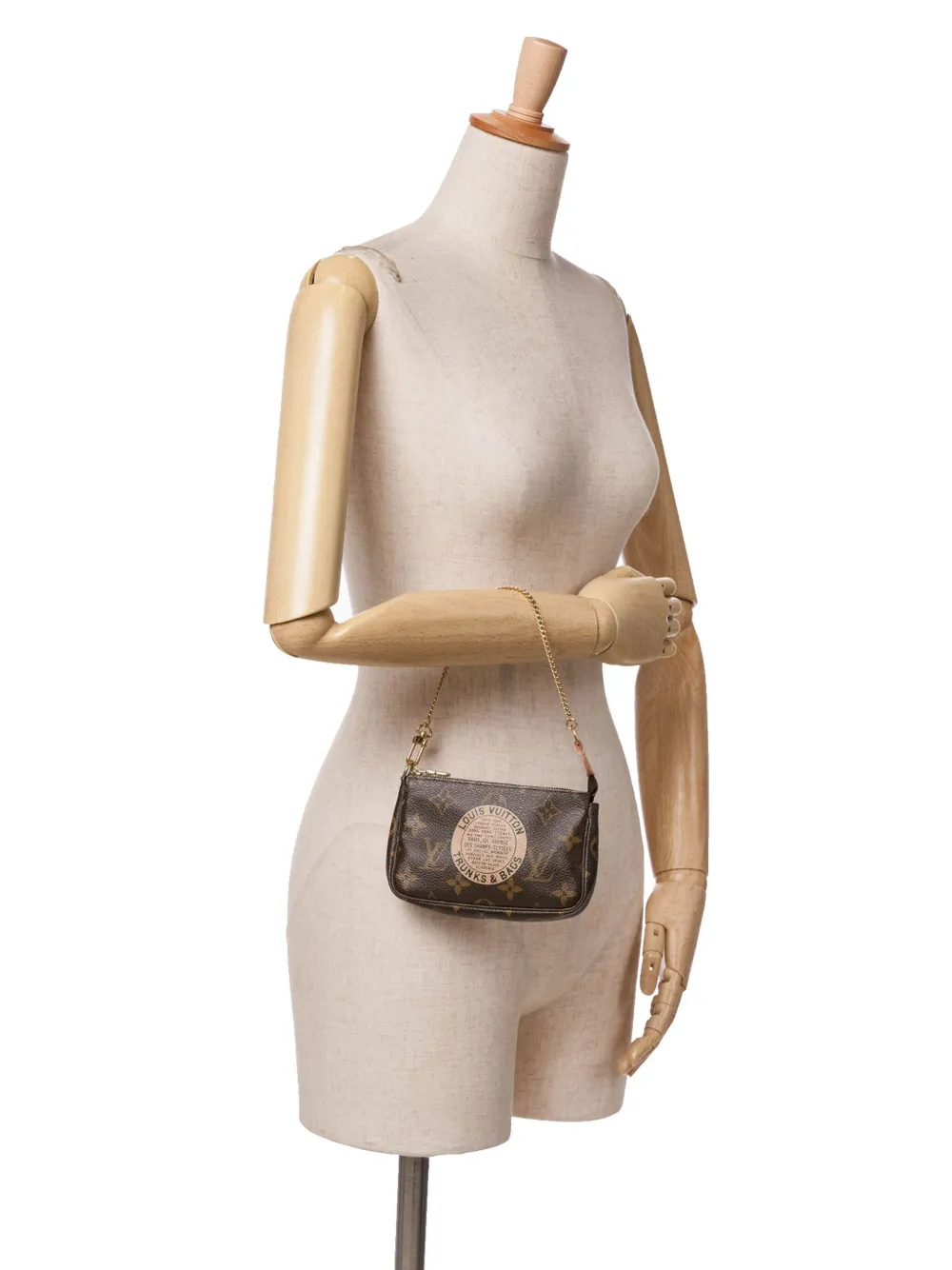 Louis Vuitton Pre-Owned 2007 Monogram Trunks and Bags Mini Pochette Accessoires handbag - Bruin