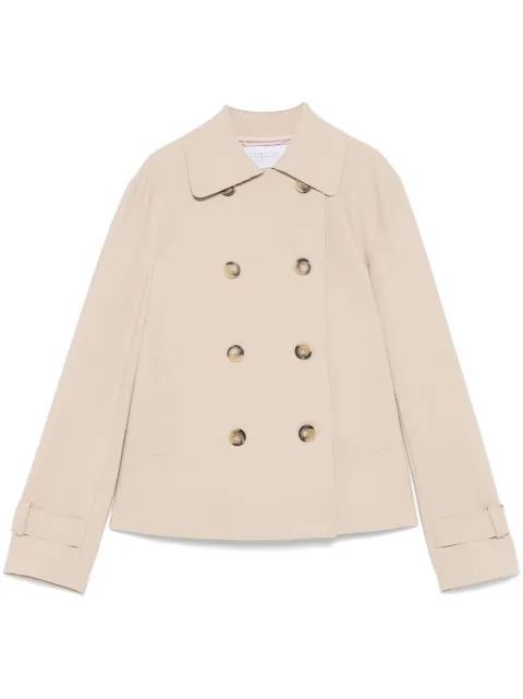 Harris Wharf London cropped trench jacket 