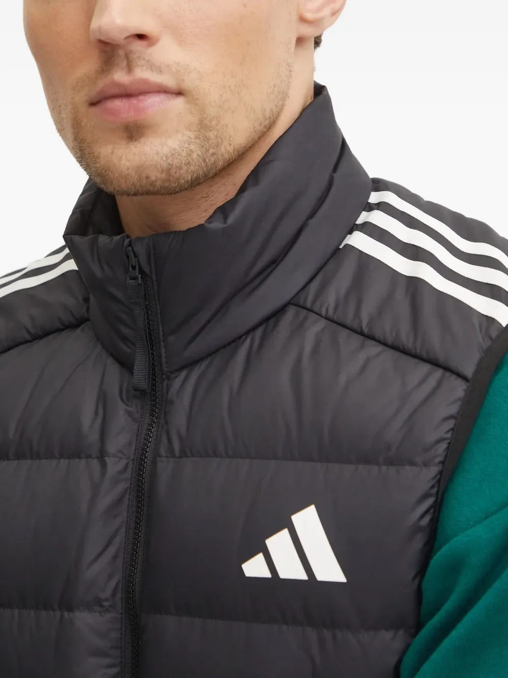 adidas Bodywarmer met drie strepen Zwart