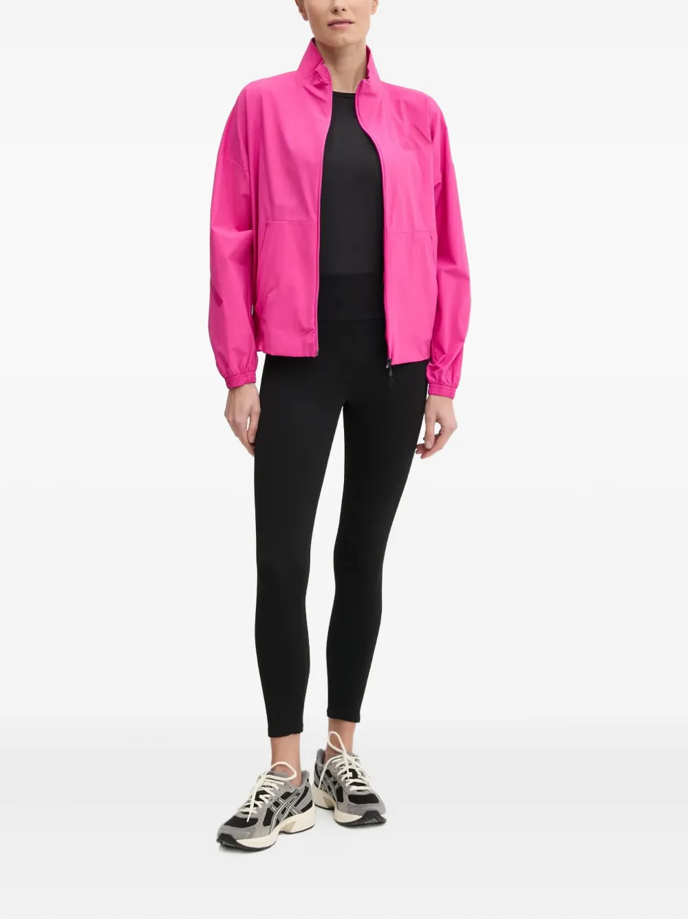  Adidas Zip-front High-neck Jacket - Pink 