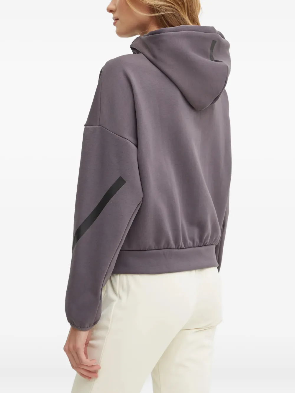 adidas Hoodie met rits en logodetail Grijs