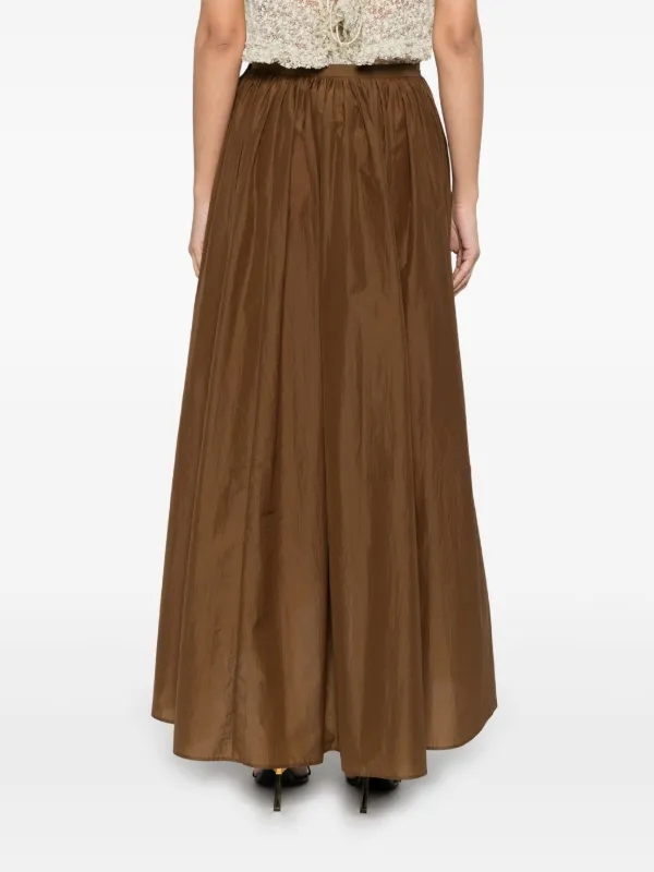 Philosophy Di Lorenzo Serafini Pleated Maxi Skirt | Brown