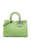 Christian Dior Pre-Owned 2012 Medium Pebbled Calfskin Diorissimo satchel - Green