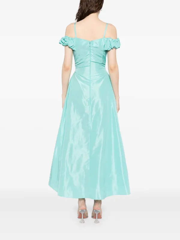 green taffeta midi dress Emerald Green Maxi Dress M main image 0