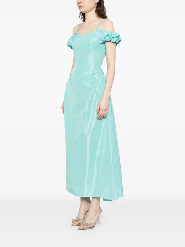 green taffeta midi dress Saiid Kobeisy | 1226_clearance