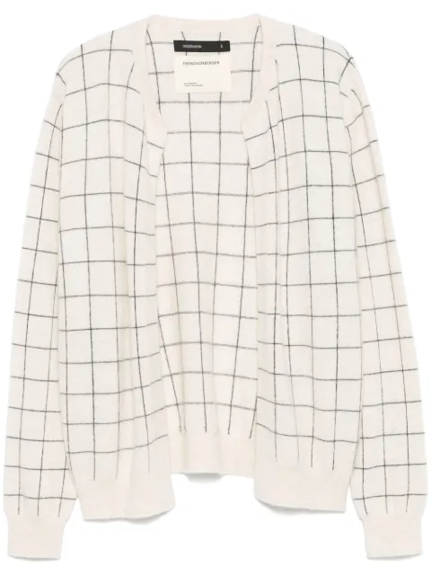 Frenckenberger windowpane-pattern cardigan