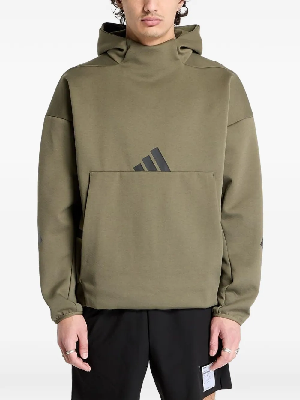 adidas kangaroo-pocket hoodie - Verde