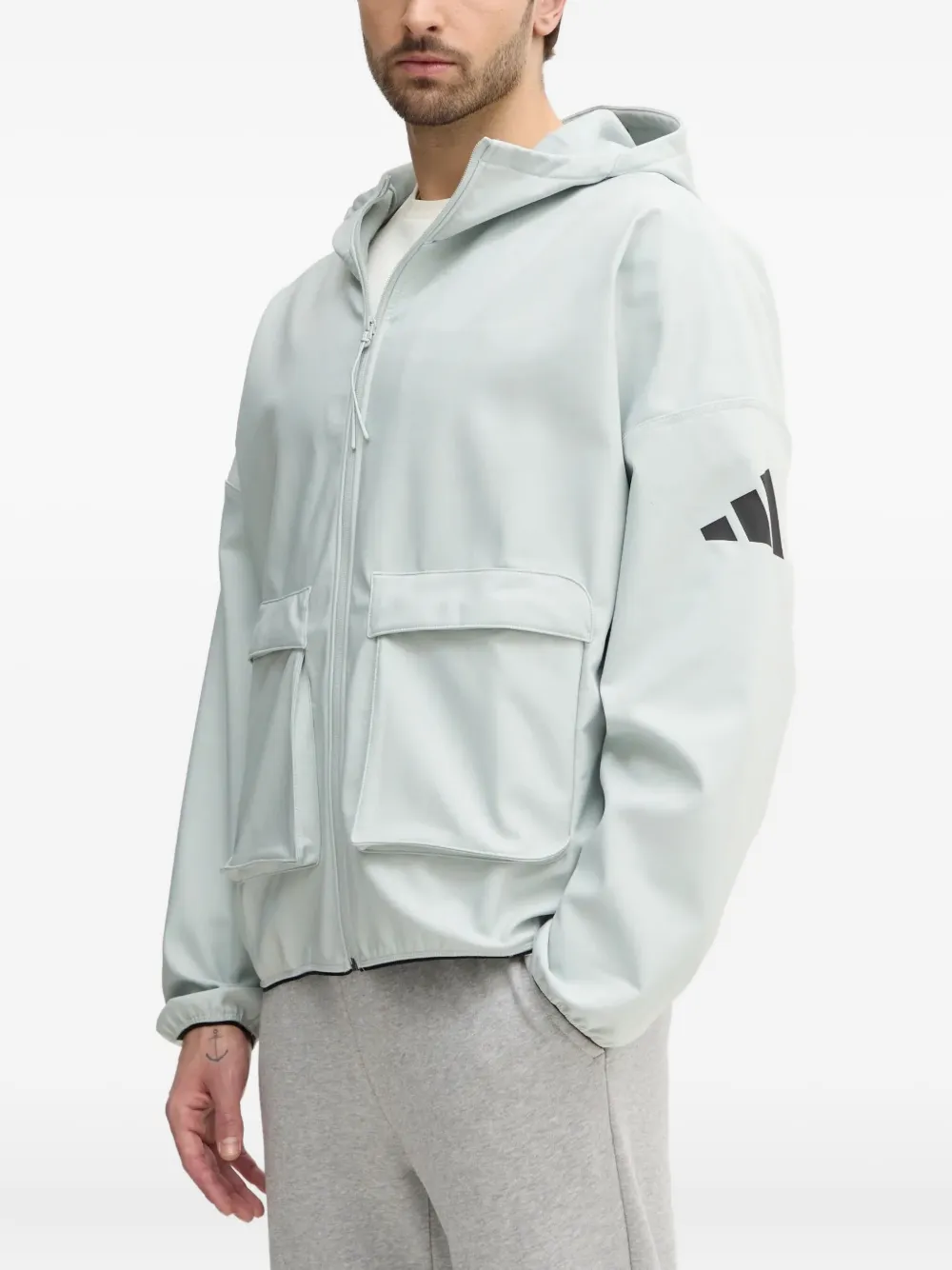adidas City Escape jack met capuchon Grijs