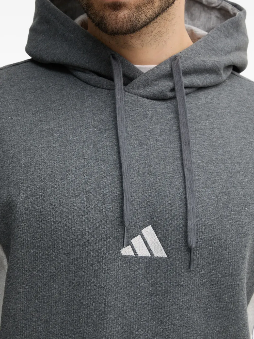 adidas Trainingspak met colourblocking en capuchon DGREYH DARCK GREY