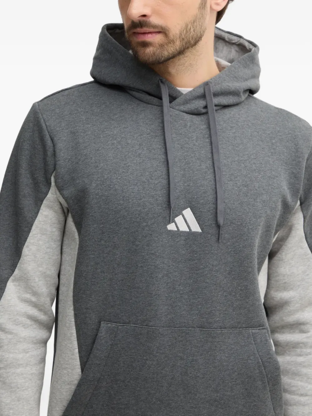 adidas Trainingspak met colourblocking en capuchon DGREYH DARCK GREY