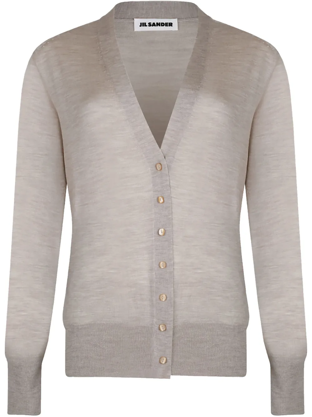 Jil Sander Button-up vest Beige