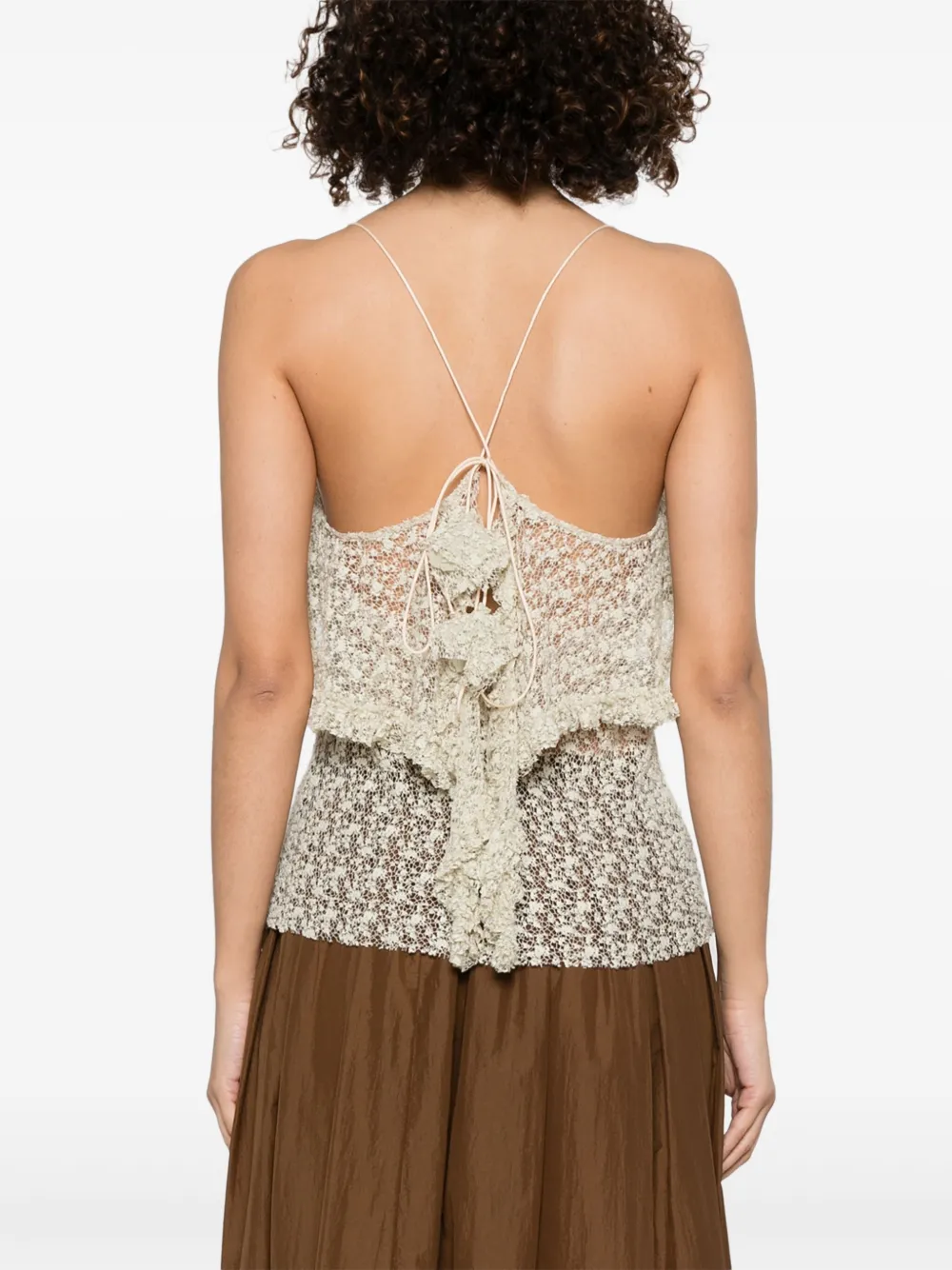 Shop Philosophy Di Lorenzo Serafini Lace Blouse In Neutrals