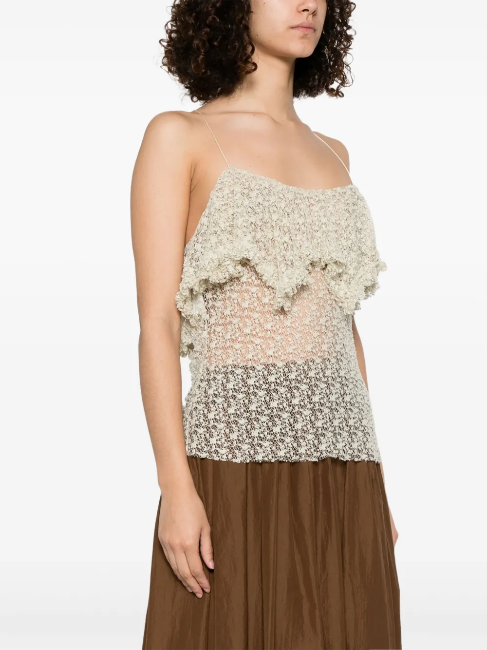 Shop Philosophy Di Lorenzo Serafini Lace Blouse In Neutrals