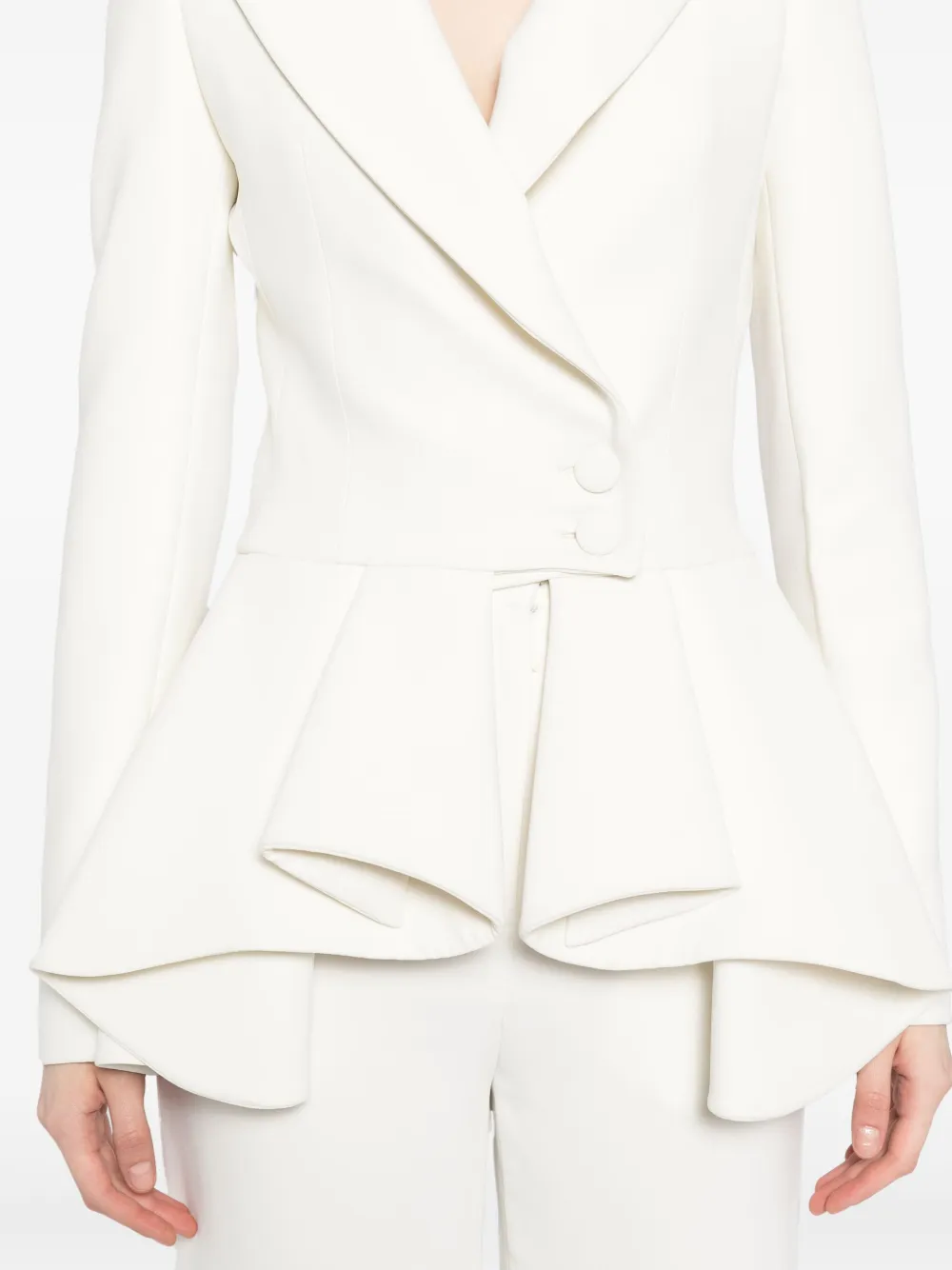 Saiid Kobeisy Tailored Set In White