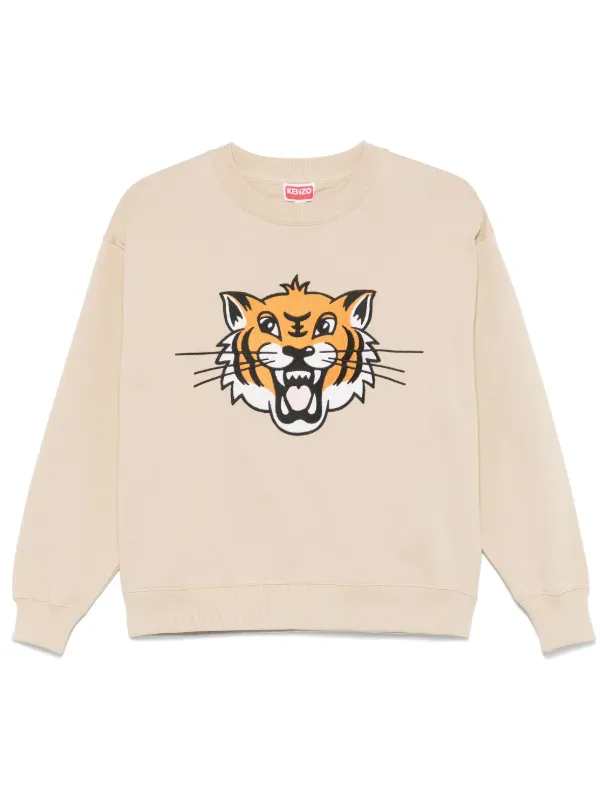 【関税込】人気◆KENZO ケンゾー◆Happy Tiger スウェットシャツ Kenzo Happy Tiger スウェットシャツ | ニュートラル | FARFETCH JP