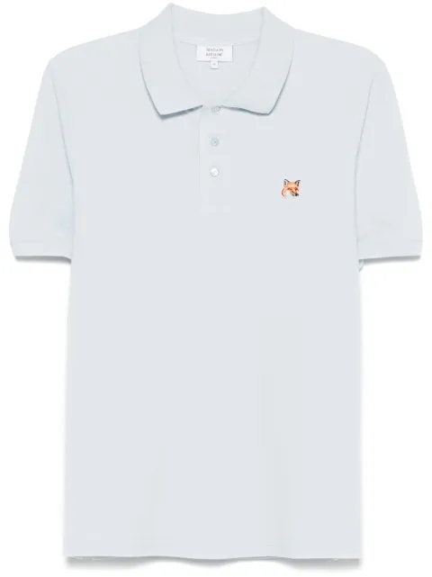 Maison Kitsuné playera tipo polo con parche Fox Head
