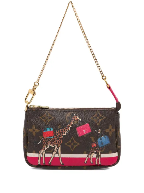Louis Vuitton Pre-Owned bolsa de mano Monogram Giraffe Christmas Mini Pochette Accessoires 2017