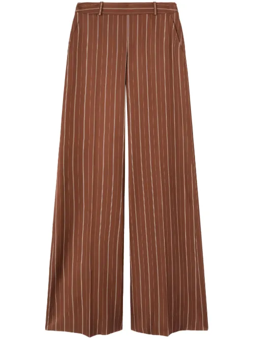 Pantalon palazzo à fines rayures - Ermanno Scervino - Modalova