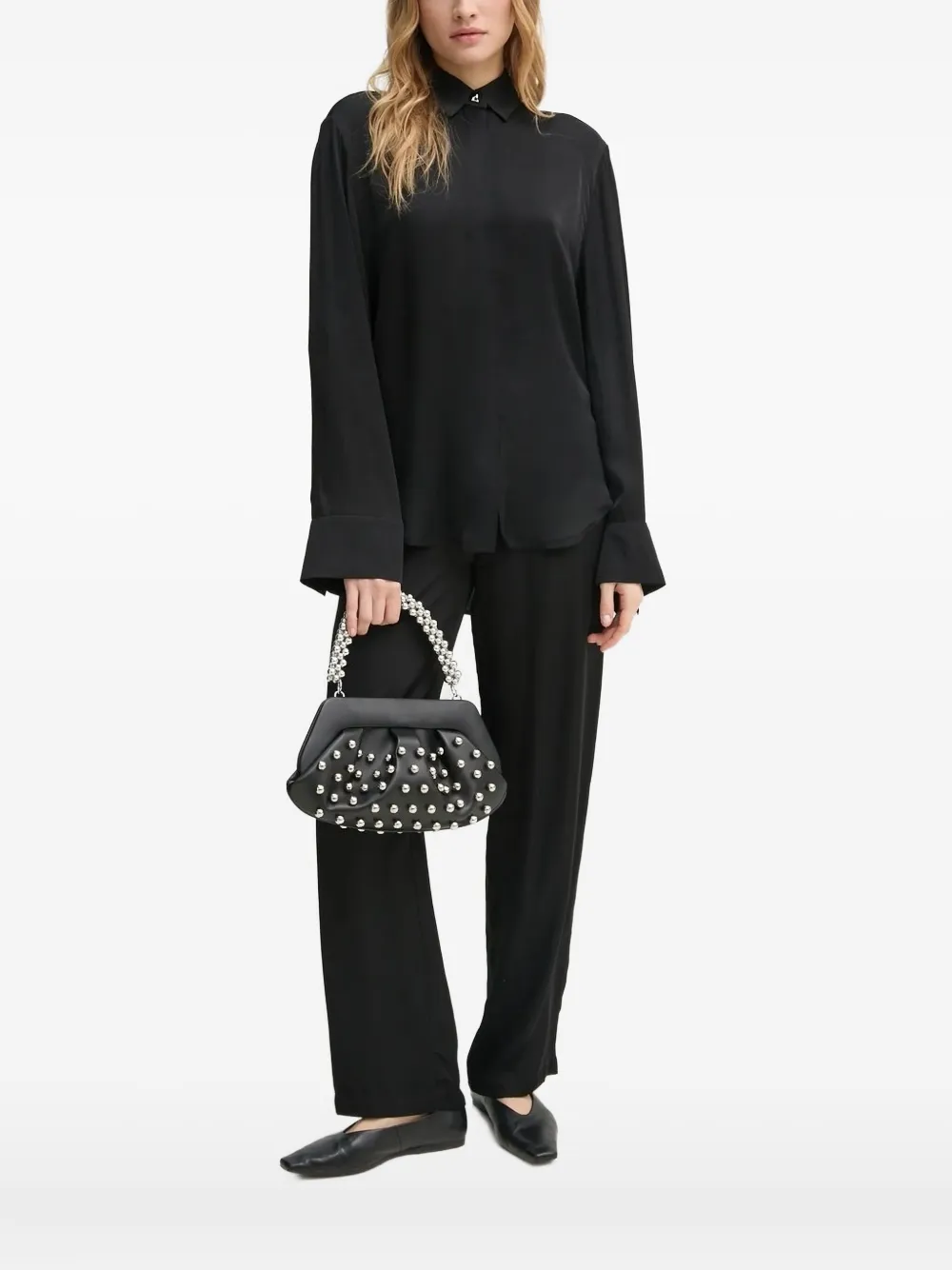 AERON Blouse met lange mouwen Zwart