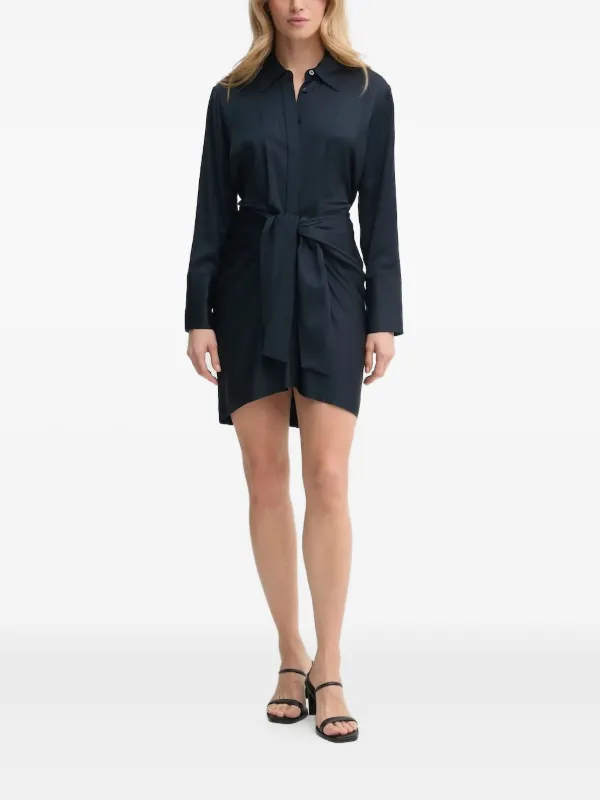 blue combination color dress Womens Millie Shirt Dress Diverse