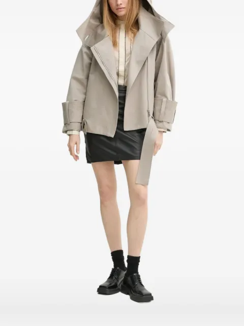 AERON hooded belted jacket