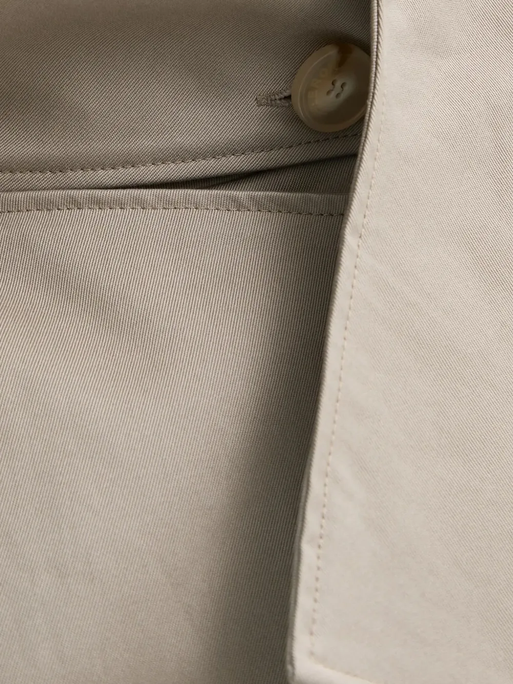 AERON Jas met capuchon en ceintuur Beige