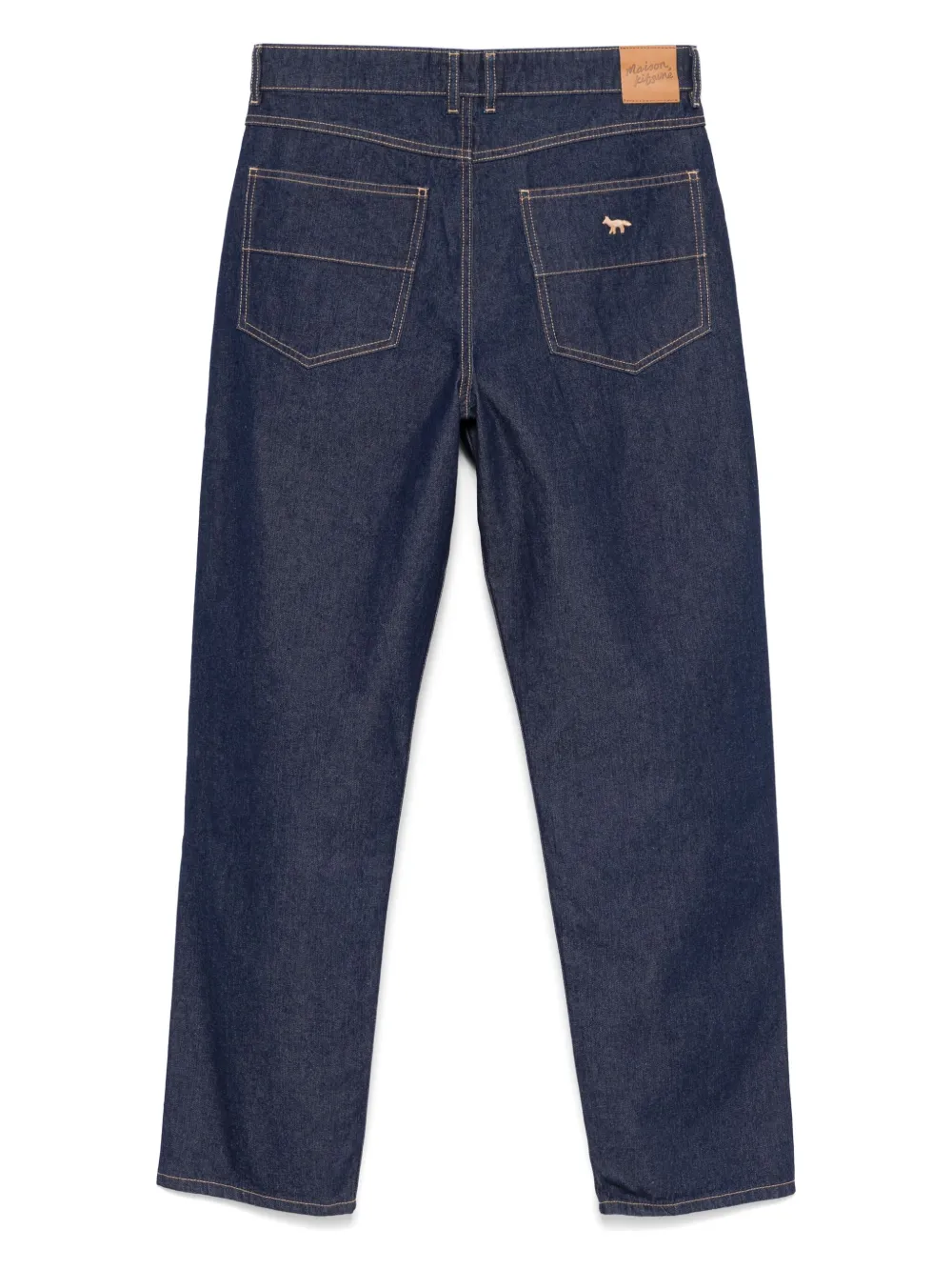 Maison Kitsuné straight jeans - Blauw