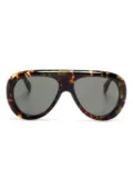 Gucci Eyewear pilot-frame sunglasses - Brown