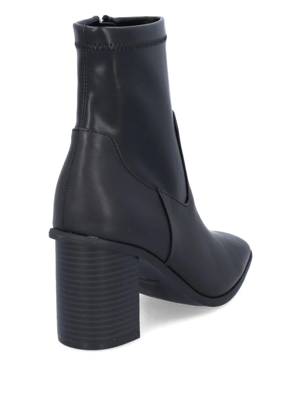 Aldo 76mm leather ankle boots Black