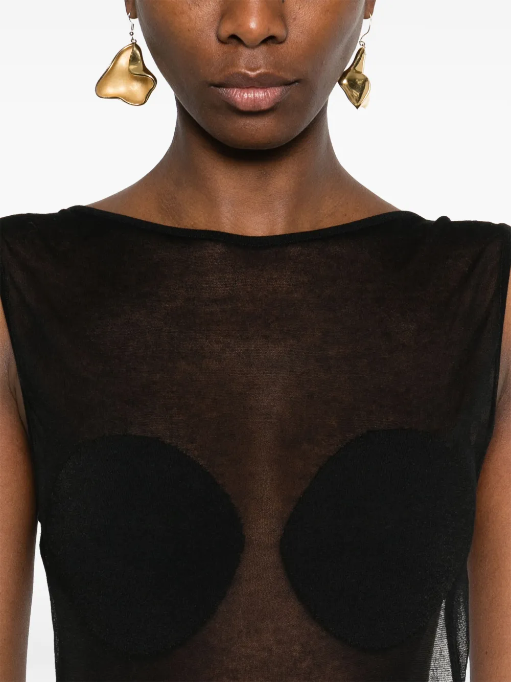 Jacquemus Platano maxi-jurk Zwart