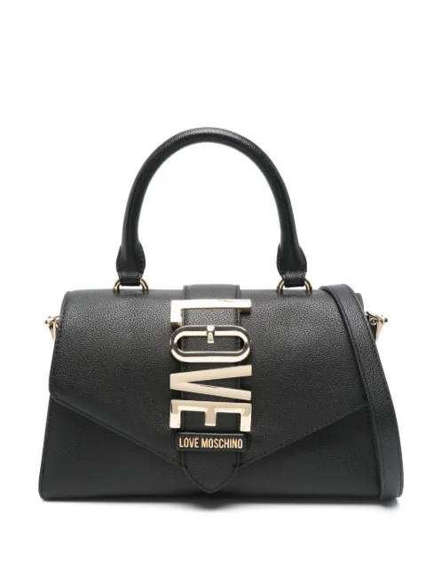 Love Moschino logo-plaque tote bag
