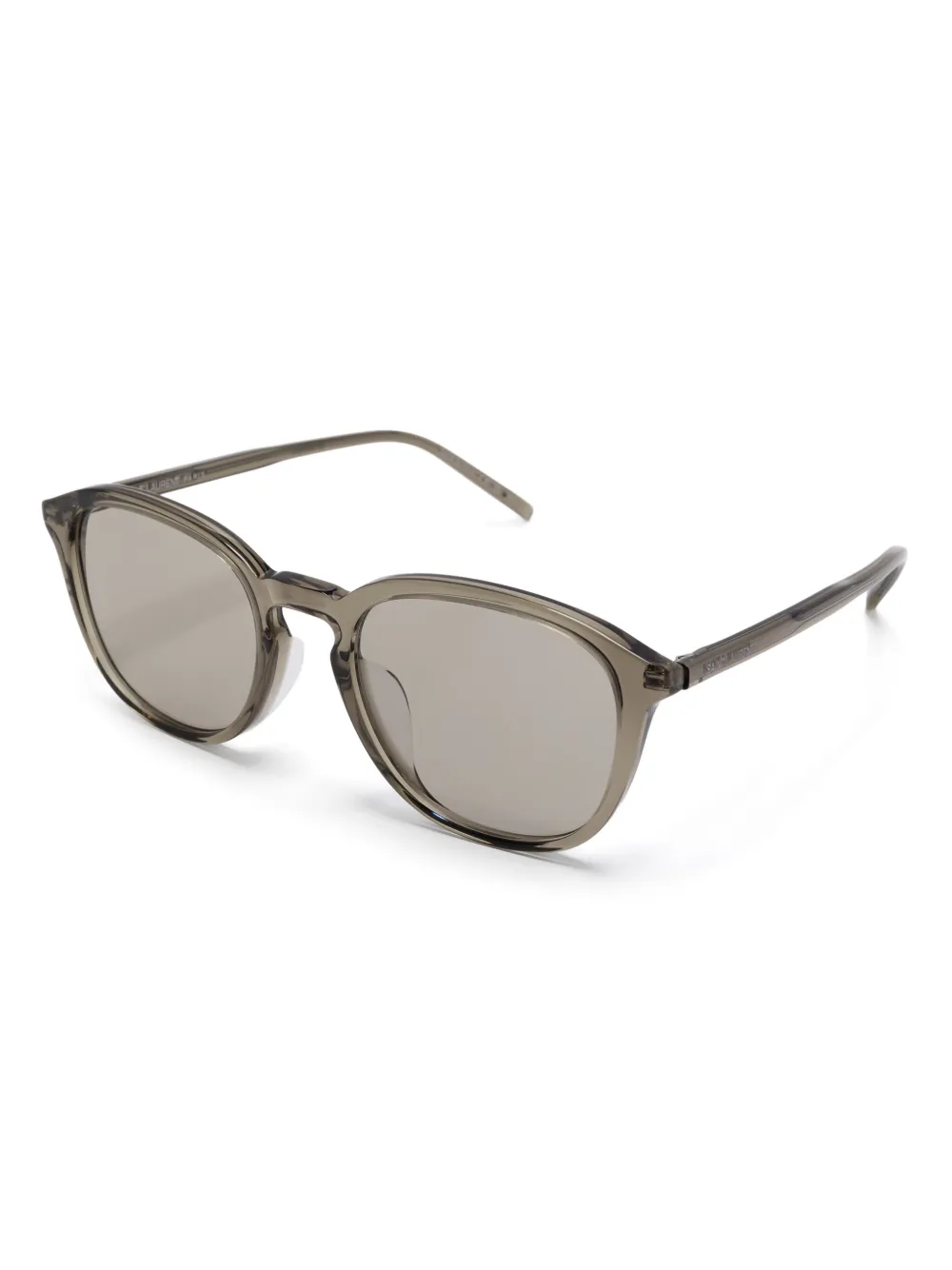 Saint Laurent Eyewear Zonnebril met vierkant montuur - Bruin