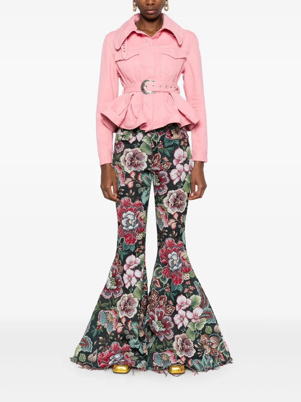 Marques'Almeida belted jacket - Roze