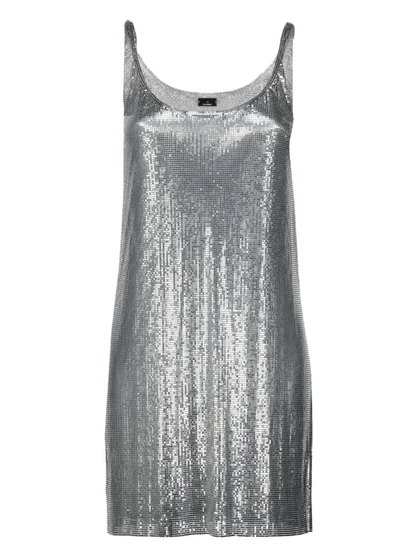 Rabanne Mesh Dress in Silver