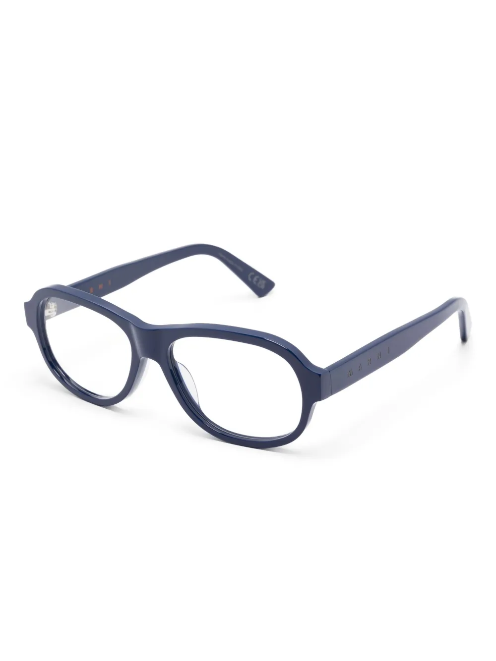 Marni Eyewear Bril met rond montuur - Blauw