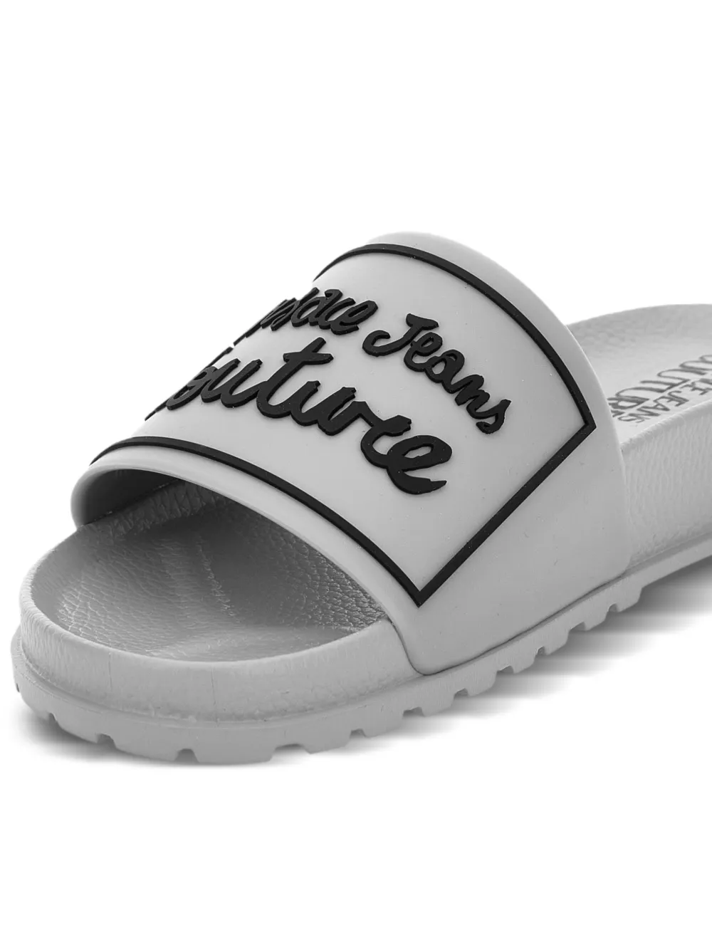 Versace Jeans Couture ridged-sole slides White