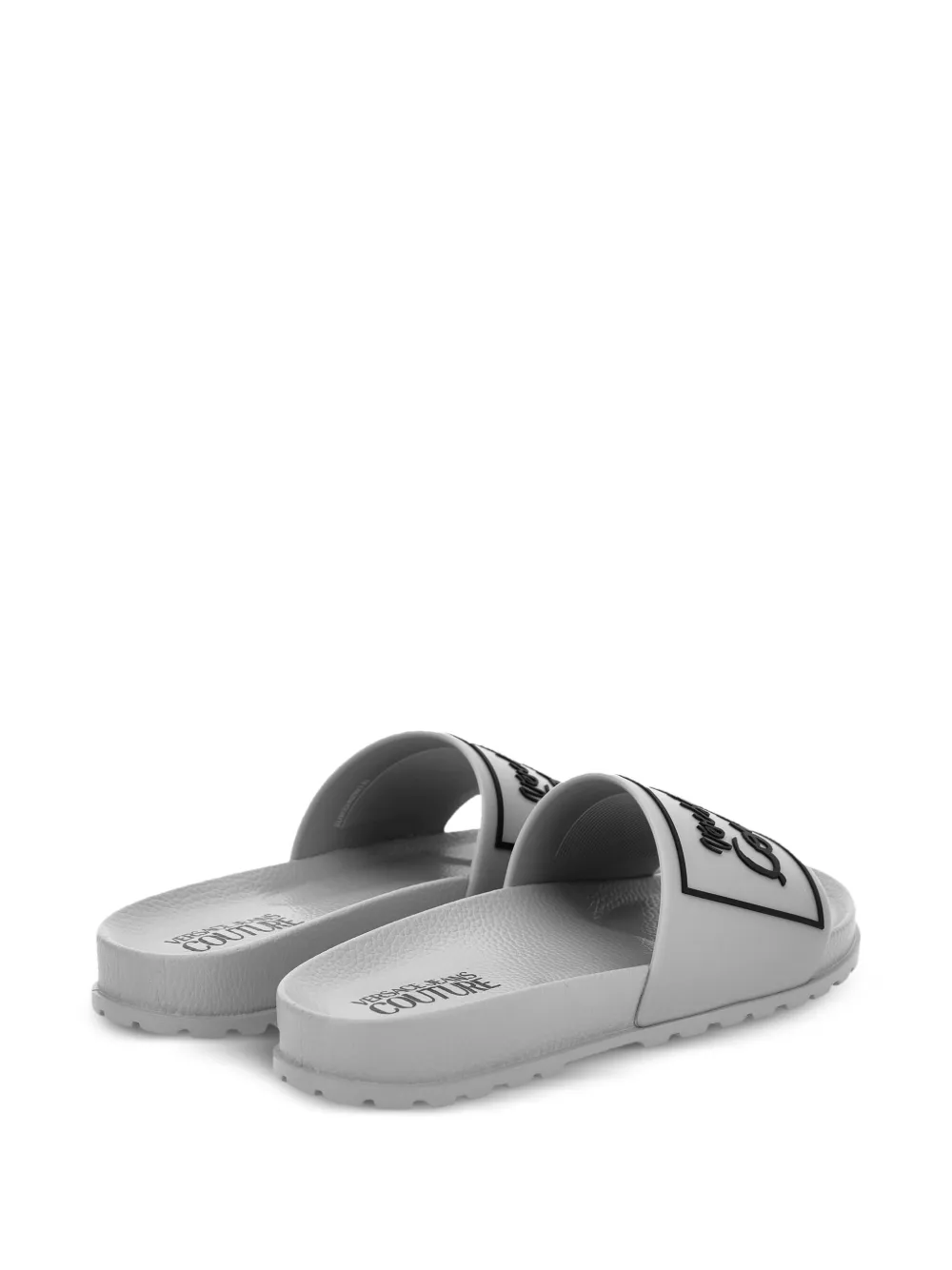 Versace Jeans Couture ridged-sole slides White