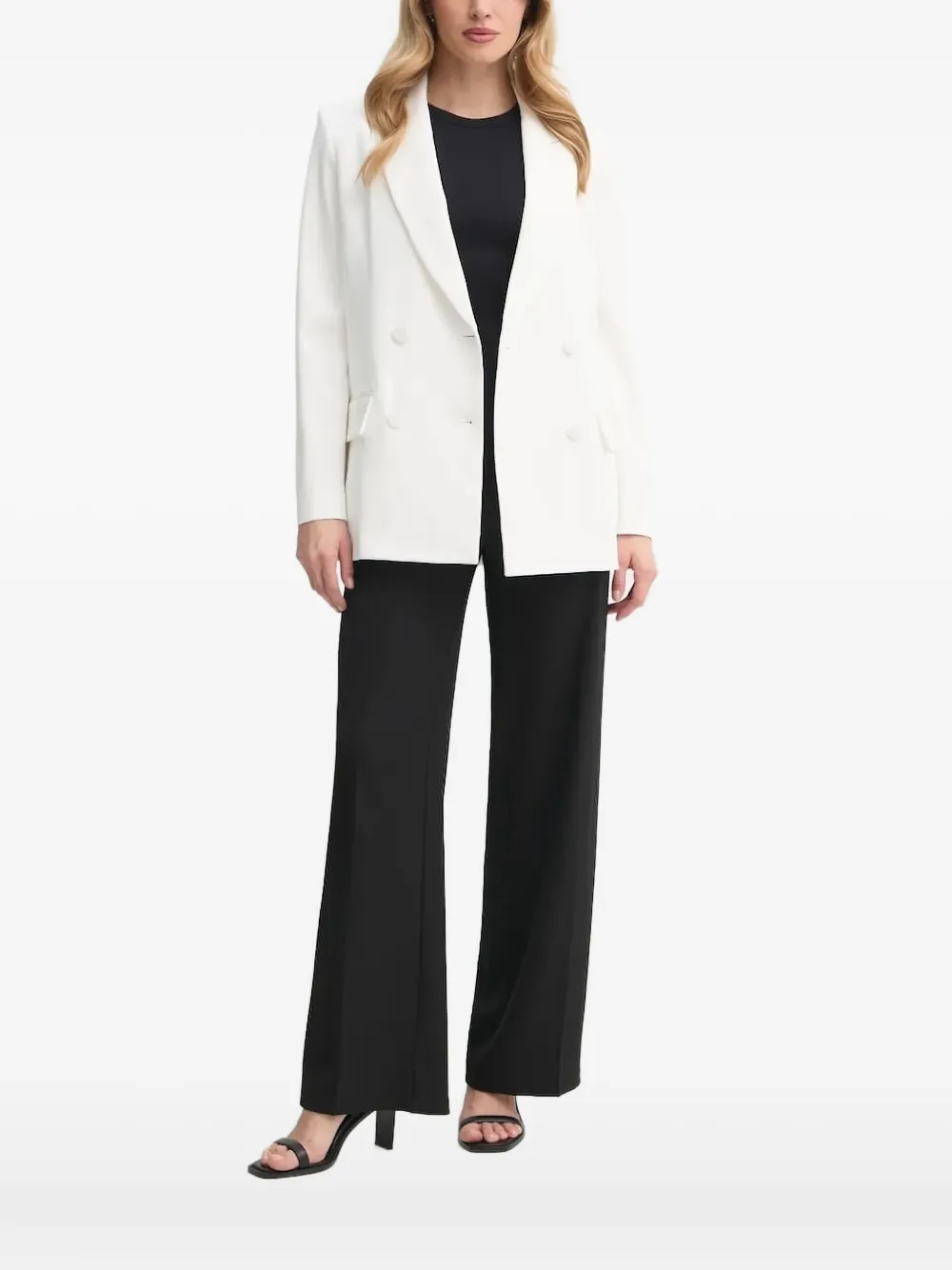 A.l.c Double-breasted Peak-lapel Blazer In White