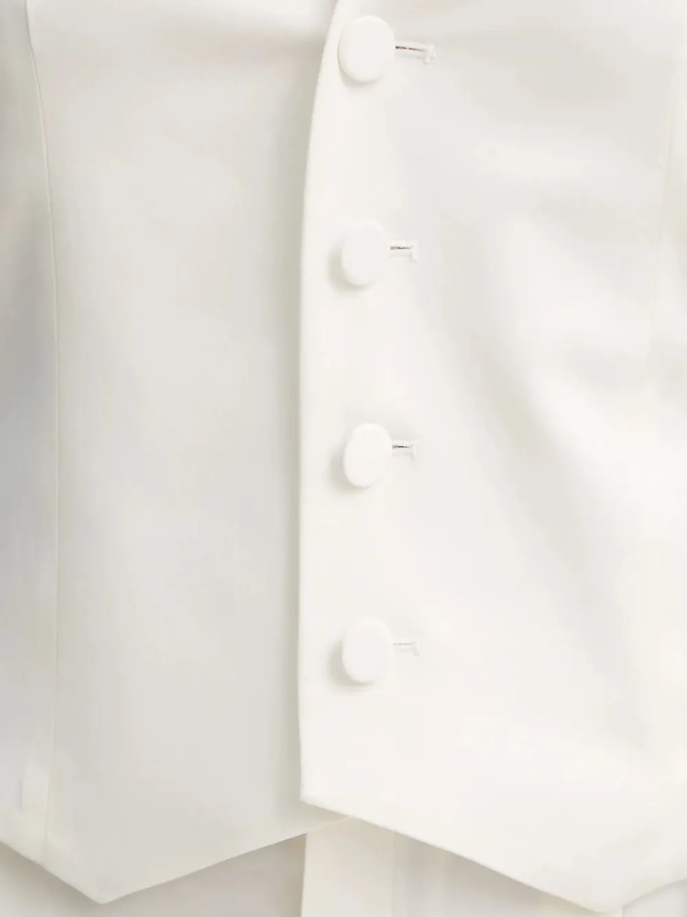 A.l.c Button-front Sleeveless Top In White