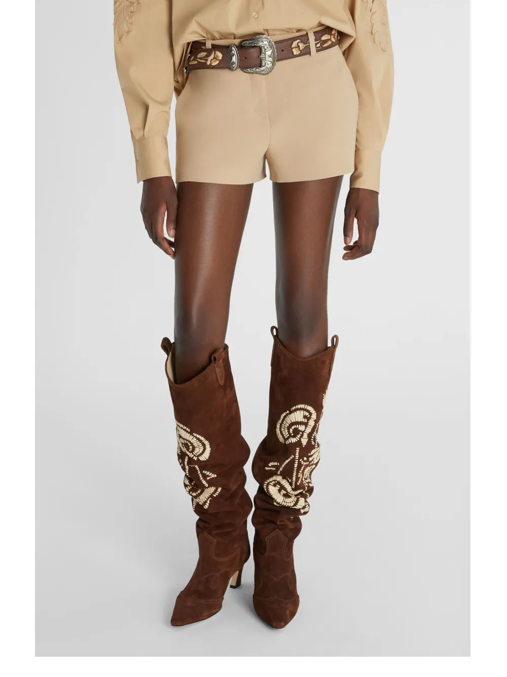 Ermanno Scervino Crêpe shorts Beige