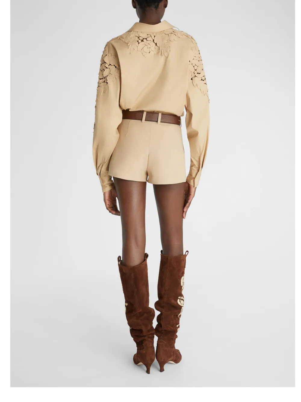 Ermanno Scervino Crêpe shorts Beige