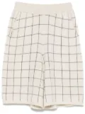 Frenckenberger windowpane-pattern shorts - Neutrals