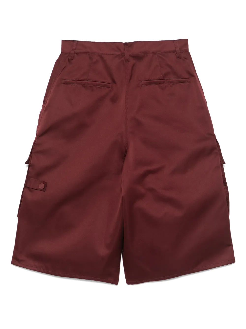 Nº21 Satijnen cargo shorts - Rood