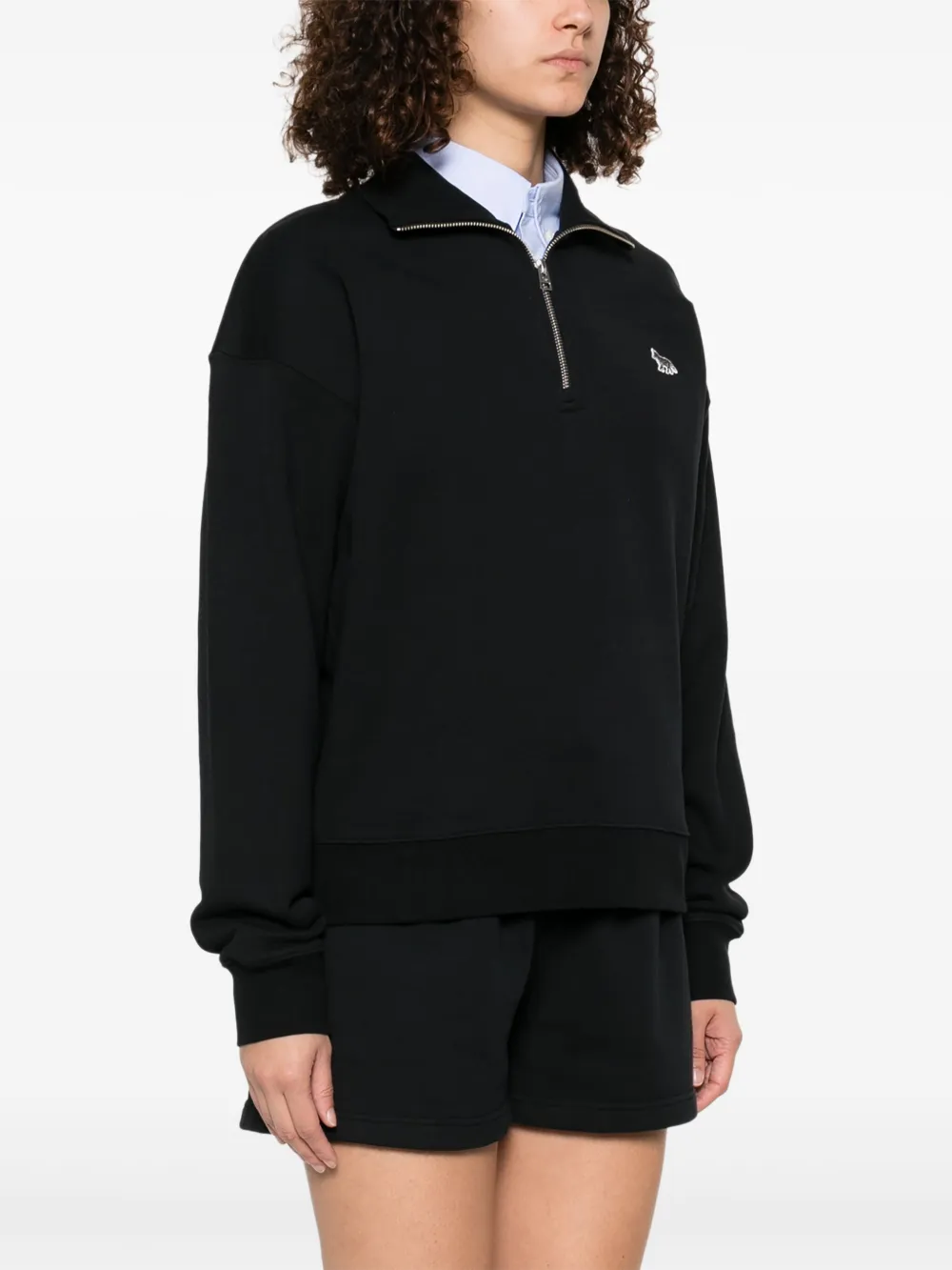 MAISON KITSUNÉ BABY FOX-PATCH SWEATSHIRT