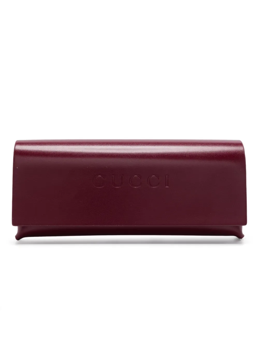 Gucci Eyewear Zonnebril met ovalen montuur Goud