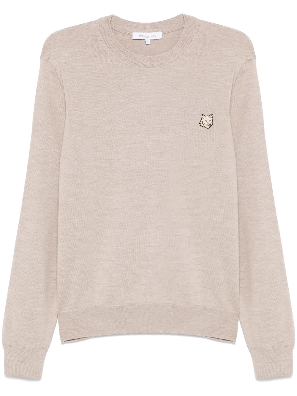 Maison Kitsuné Bold Fox Head Patch sweater | Neutrals | Image 1